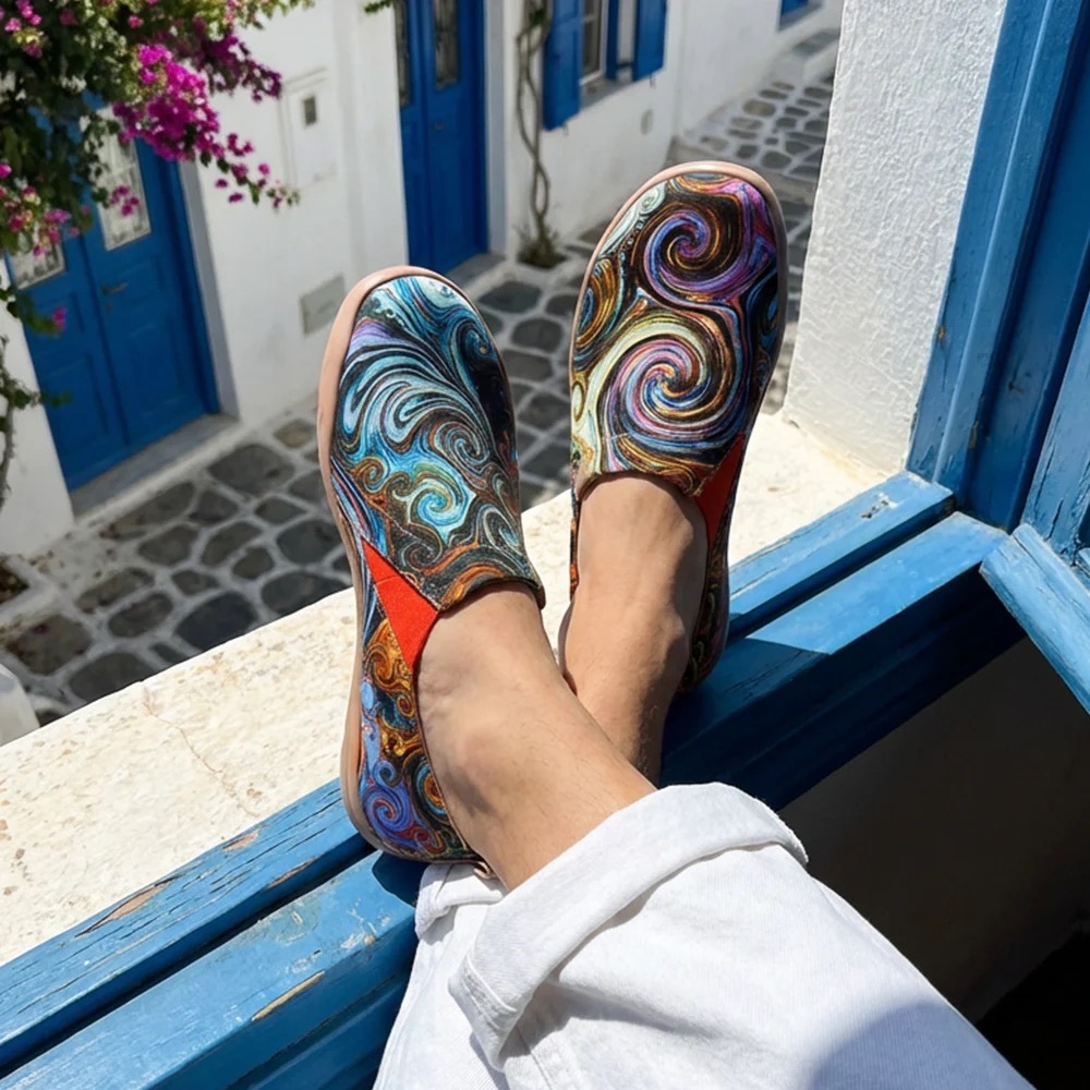 Uin Men’s Starry Night Art Travel Shoes